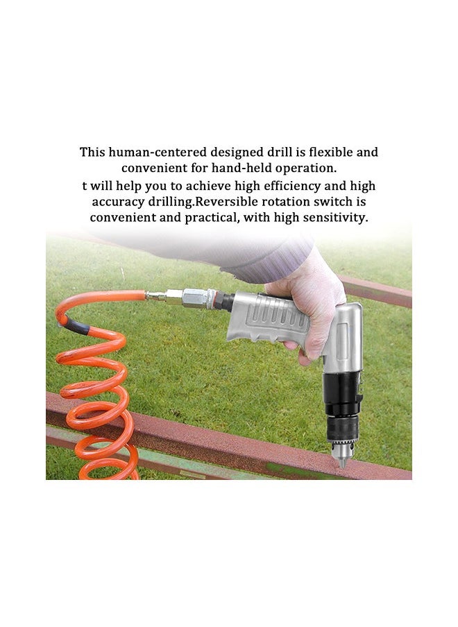 Generic - Reversible Air Drill Professional Black/Silver 19 X 5 16cm - Image 1