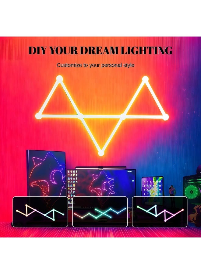 McDou Smart WiFi RGB LED Light Strip - 16 million colors, music sync, 40+ dynamic modes, compatible with Alexa and Google Assistant, for game room, bedroom, computer setup (9-piece set) - Image 3