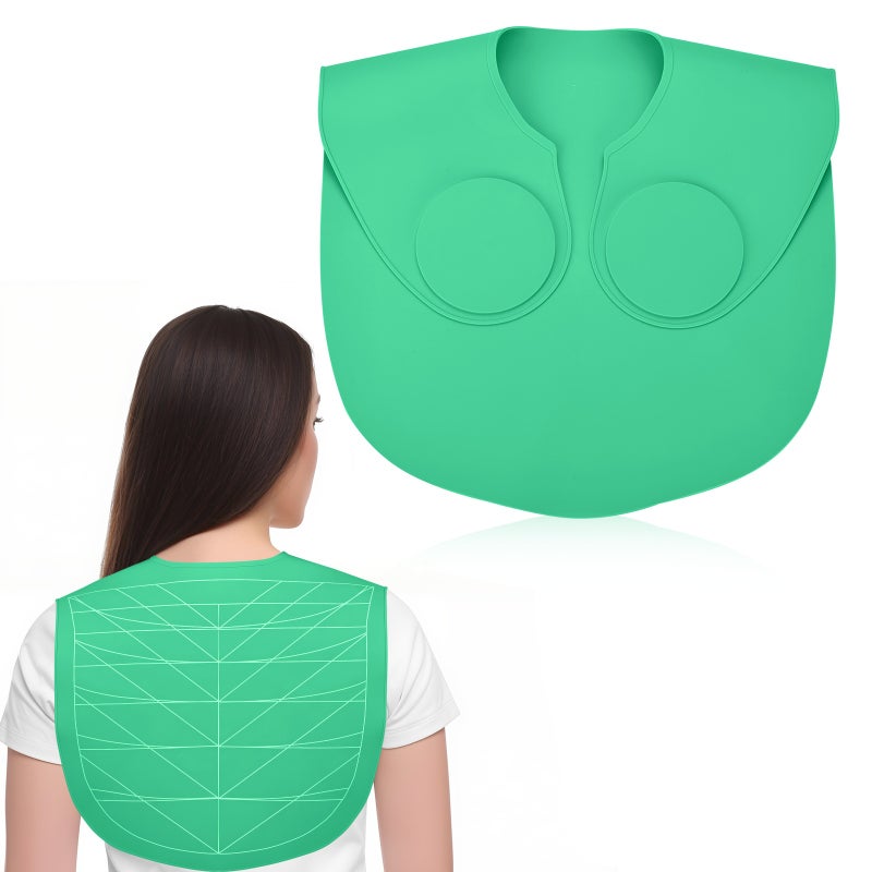 Hair Cutting Collar Green Waterproof Rubber Neck Wrap - Buckle Design Neck Guard For Professional Hairdressing, Hair Cutting And Hair Dye Scenarios - Image 3