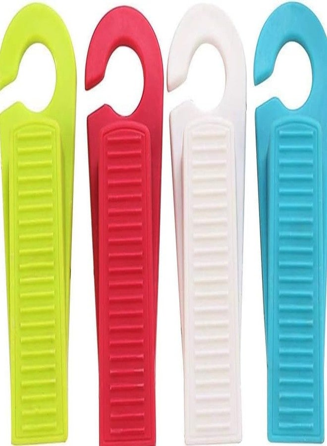 CRAZYGOL Non-Slip Door Stopper Baby Safety with Rubber Floor Mounted Door Stopper (Pack of 4 pcs) (Multicolor) - Image 1