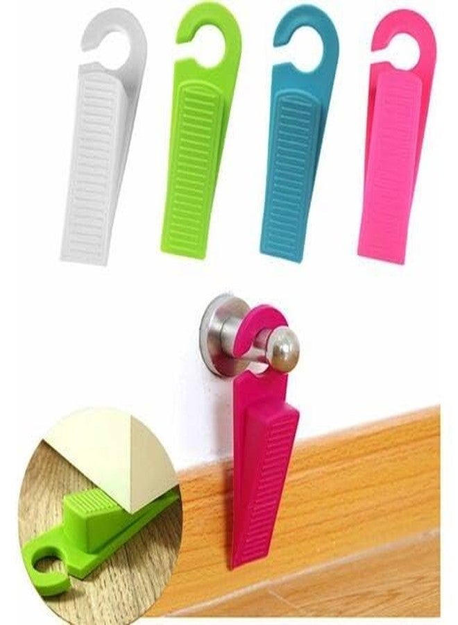 CRAZYGOL Non-Slip Door Stopper Baby Safety with Rubber Floor Mounted Door Stopper (Pack of 4 pcs) (Multicolor) - Image 4