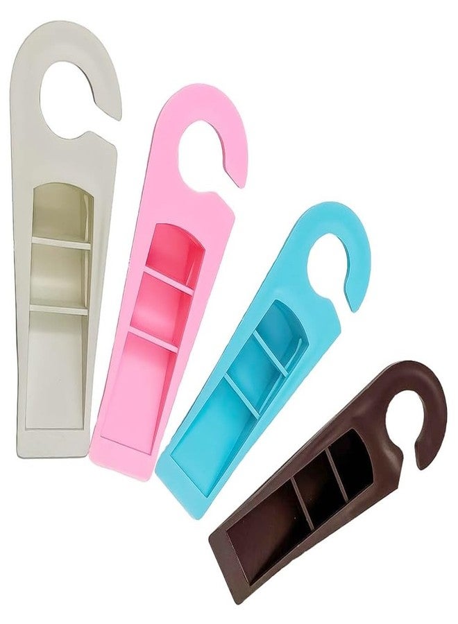 CRAZYGOL Non-Slip Door Stopper Baby Safety with Rubber Floor Mounted Door Stopper (Pack of 4 pcs) (Multicolor) - Image 2