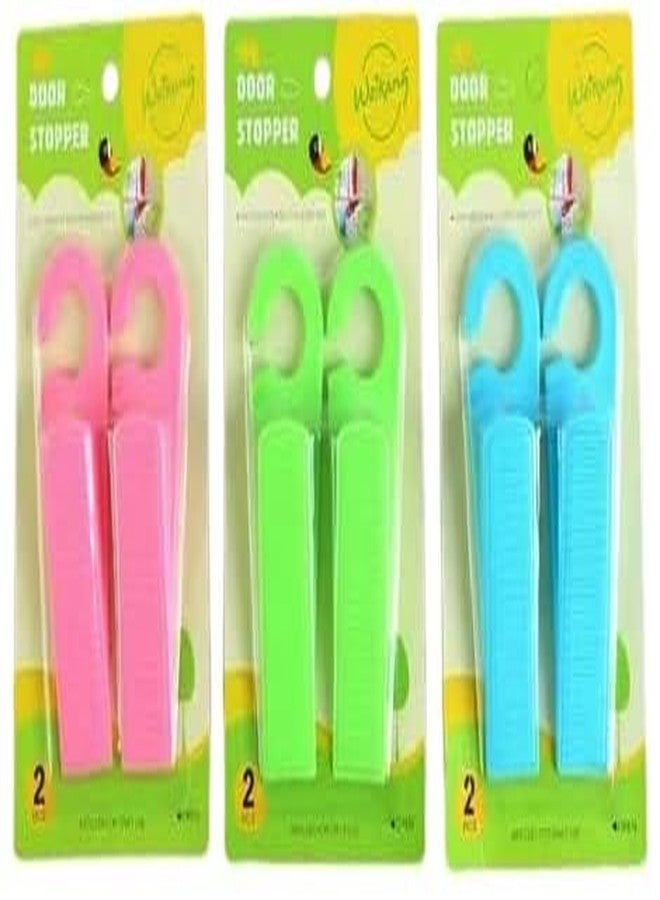 CRAZYGOL Non-Slip Door Stopper Baby Safety with Rubber Floor Mounted Door Stopper (Pack of 4 pcs) (Multicolor) - Image 3