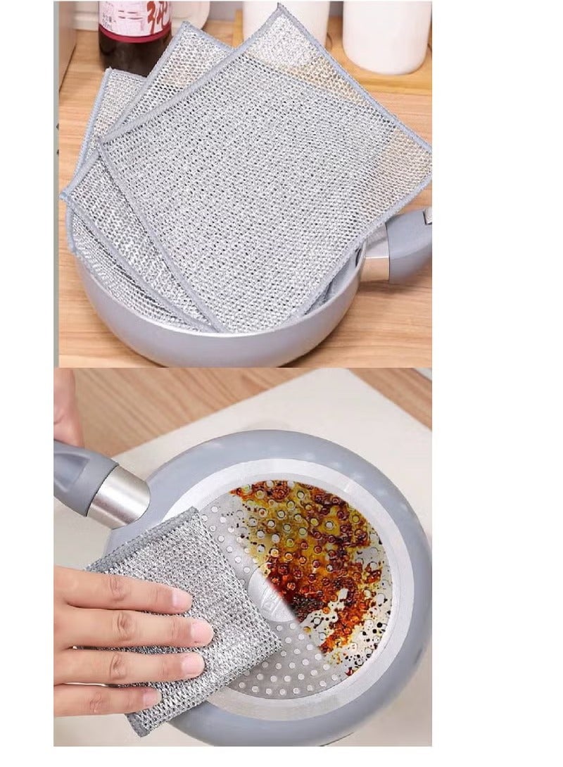 12قطعة من الفوطه العبقرية بديل سلك المواعين،فوطة مطبخ جديدة بفكرة عبقرية - Image 1