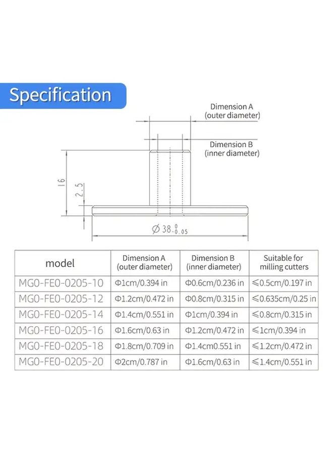 6pcs Router Template Guide Set Stainless Steel Bushing 10mm to 20mm Woodworking Inlay Kit - Image 4