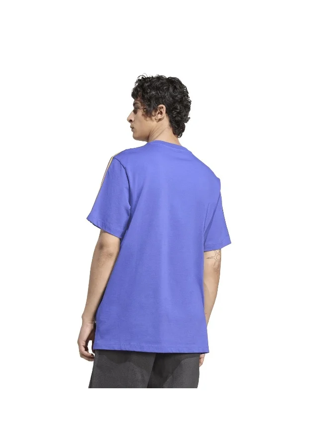 Adidas Mufc Icon Tee Purple Football T-Shirts For Men XS