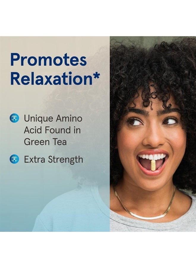jarrow formulas Theanine 200 mg Extra Strength - 60 Veggie Capsules - Neurologically Active Amino Acid, Promotes Relaxation - Found in Green Tea - Dietary Supplement - 60 Servings  - Image 4