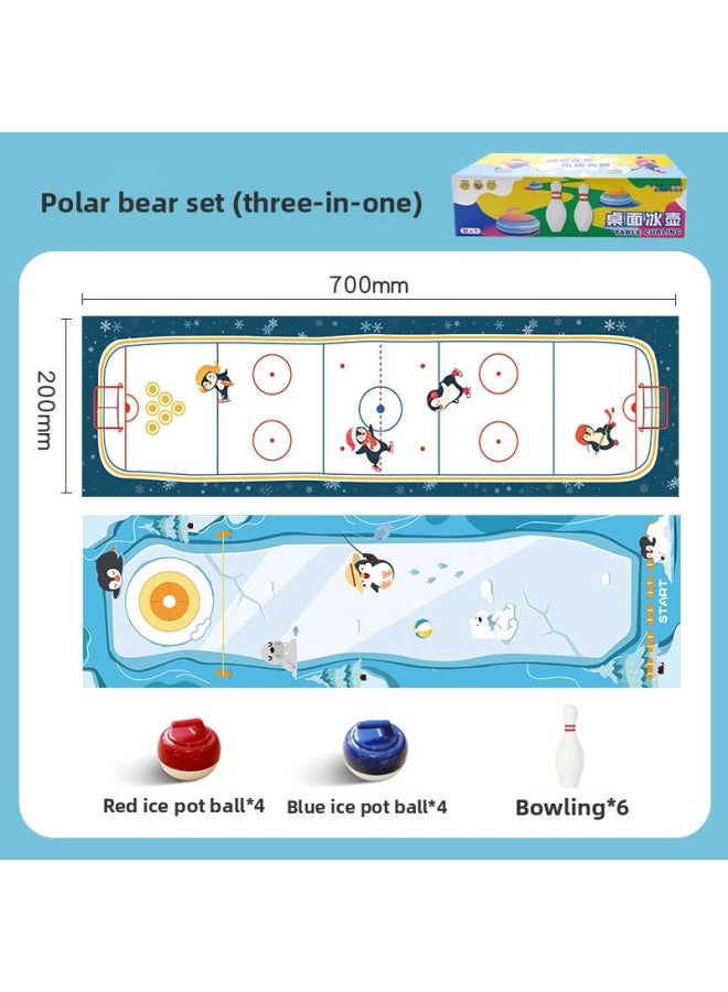 Cross-Border Curling Set, Multi-Play Battle Board Game, Curling Ball, Bowling, Sand Curling Ball, Parent-Child Leisure And Competitive Sports