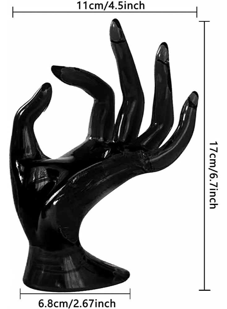 Mannequin Hand Jewelry Display Stand – Stylish Resin Organizer for Rings, Bracelets & Watches - Image 2