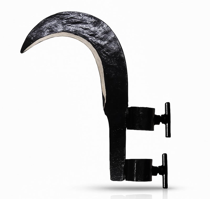 PANCA Heavy Duty Agricultural Hand Tool for Harvesting, Farming & Gardening | Tempered Steel Coconut Plucker & Grass Sickle Cutter Head | Tree Branch Cutting, Crop Harvesting & Garden Maintenance - Image 1