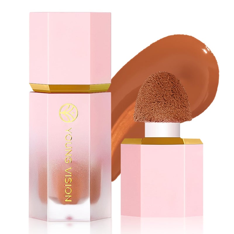 YOUNG VISION Liquid Cheek Blush -Soft Cream Rouge/Blusher Makeup, Buildable Gel-Cream Formula, Long-Wearing, Dewy Finish - Image 1