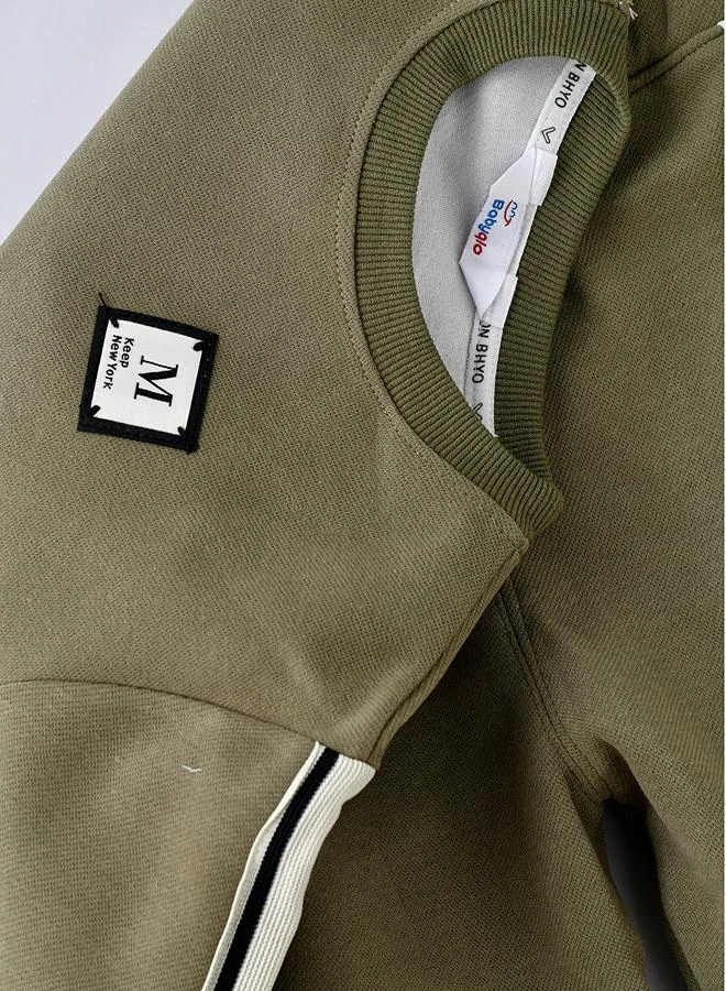 بيبي كلو Sporty Olive Green Tracksuit 2 piece Set for Boys