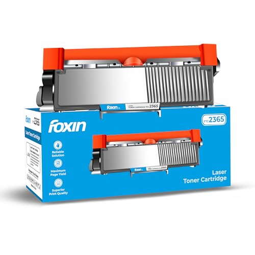 Foxin FTC-2365 Toner Cartridge Compatible with Brother Laser Printer Series | HL 2560DN/2260/L2321DN/2361DN/2366DW/2320D | DCP 7180DN/7080/L2541DW/L2520D | MFC 7480D/7380/7880/L2701D/L2701DW | Black - Image 1