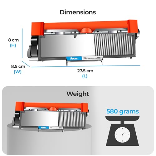 Foxin FTC-2365 Toner Cartridge Compatible with Brother Laser Printer Series | HL 2560DN/2260/L2321DN/2361DN/2366DW/2320D | DCP 7180DN/7080/L2541DW/L2520D | MFC 7480D/7380/7880/L2701D/L2701DW | Black - Image 5
