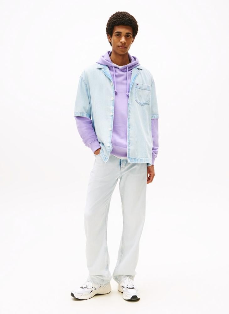 TOMMY JEANS Short Sleeve Denim Shirt - Image 3