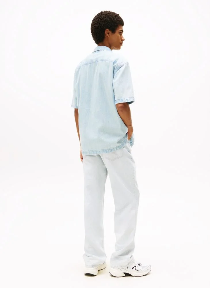 تومي جينز Short Sleeve Denim Shirt