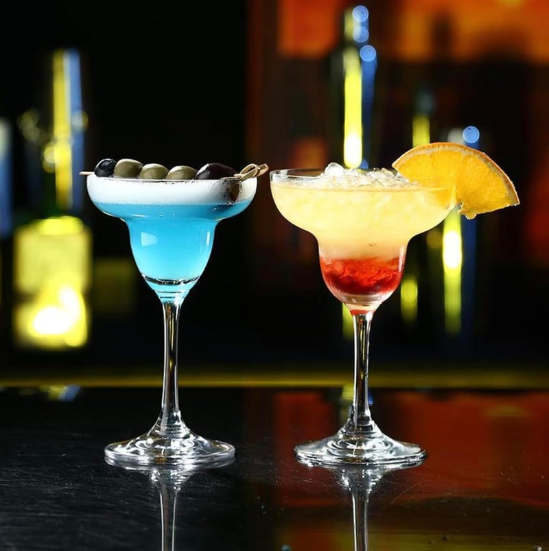 HAPPY BORN HAPPY BORN Margarita Glass Set of 6 Margarita Cocktail Glasses Clear Daiquiri Glasses for Parties Classic Cocktail Drinking Glasses for Frozen Drinks Clear  - Image 4