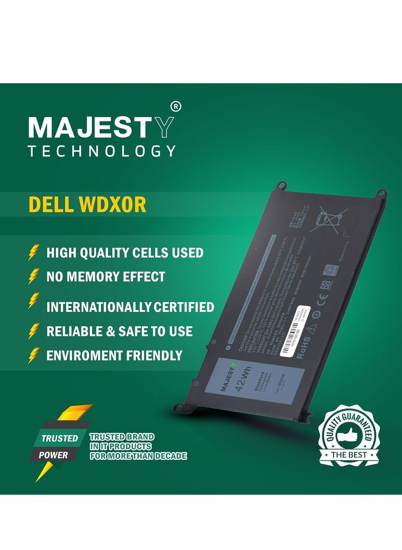 Majesty Majesty Laptop Battery 48Wh WDXOR Replacement for Dell Inspiron 13 5368 5378 5379 7368 7378, 14-7460, 15 5565 5567 5568 5578 7560 7570 7579 7569, 17 5765 5767 – Compatible with FC92N, 3CRH3, T2JX4, CYMGM, P58F  - Image 3