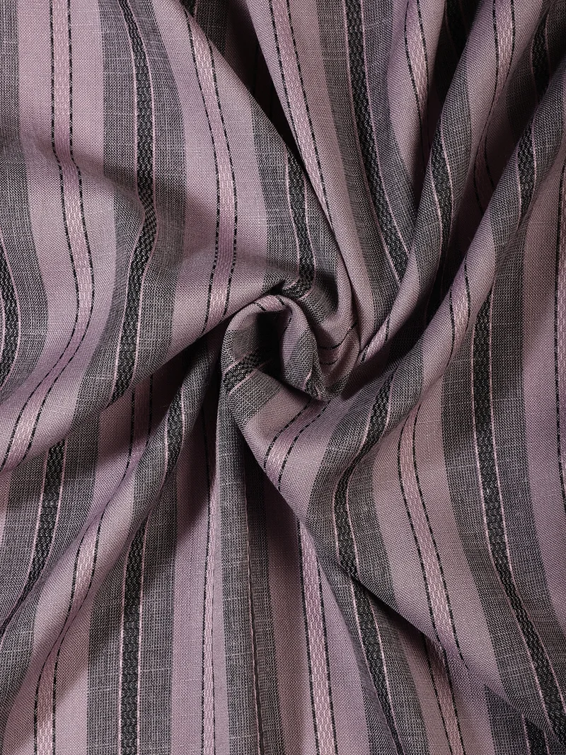 أيه كيه إس Lavender and Grey Striped Rayon Fabric