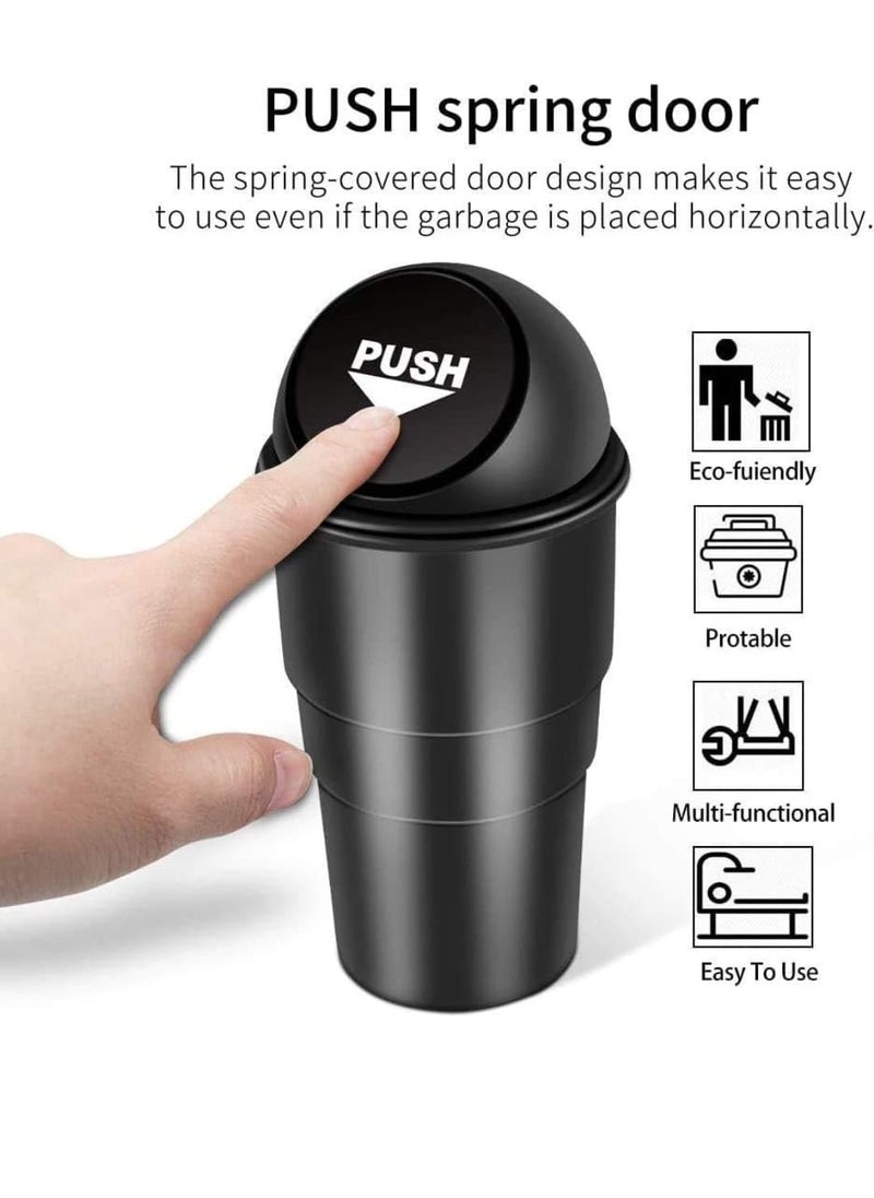 aadya alley - aadya alley Mini Car Dustbin Trash Bin Universal Traveling Portable Useful for All Cars Accessories PACK OF 1 - Image 1