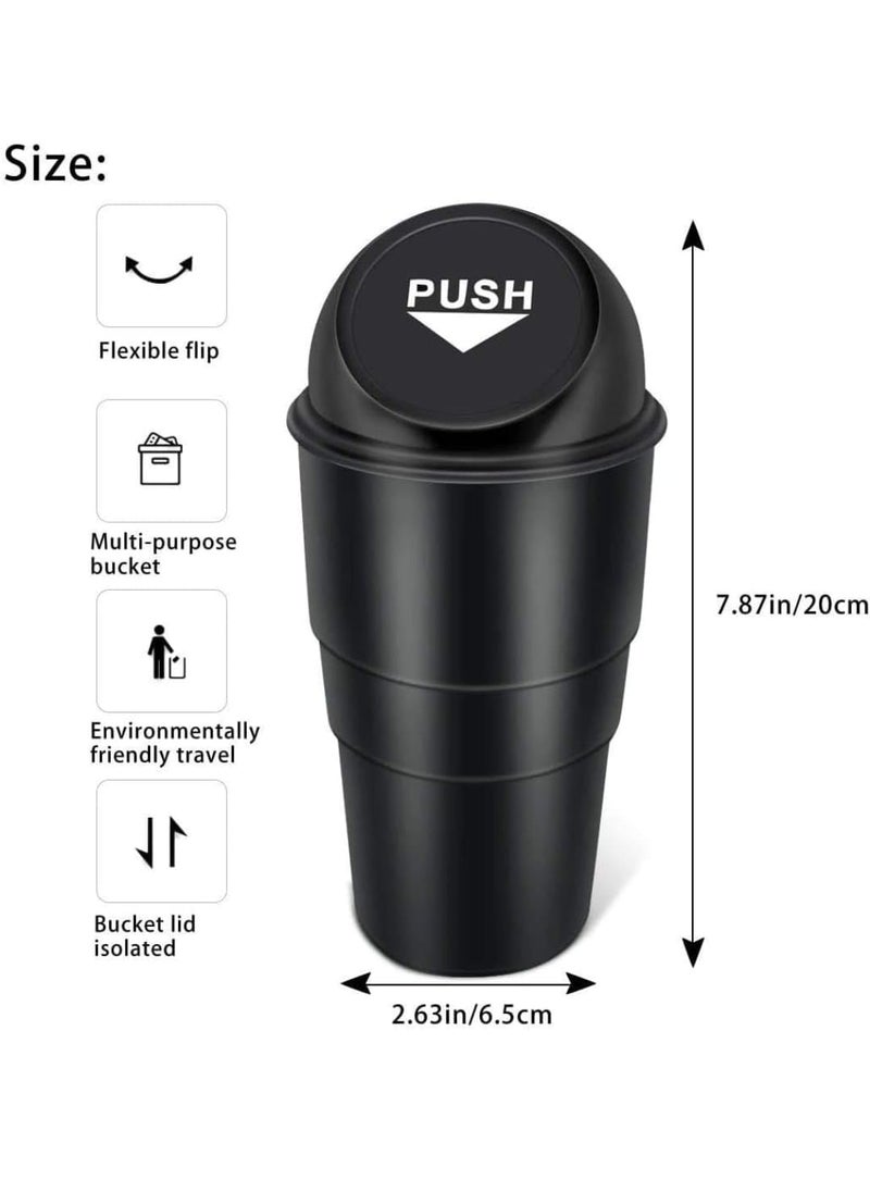 aadya alley - aadya alley Mini Car Dustbin Trash Bin Universal Traveling Portable Useful for All Cars Accessories PACK OF 1 - Image 1