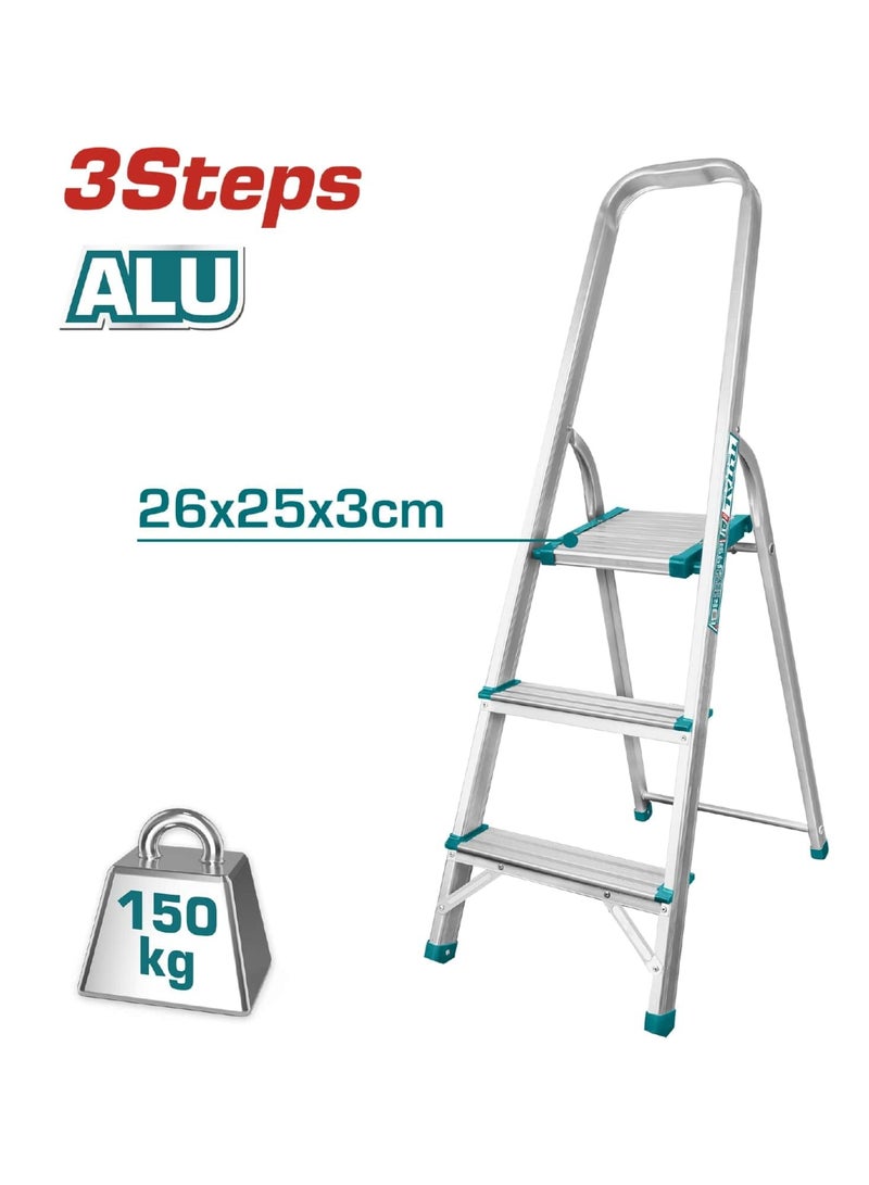 TOTAL Aluminum Ladder 3 Steps THLAD06031 - Image 3