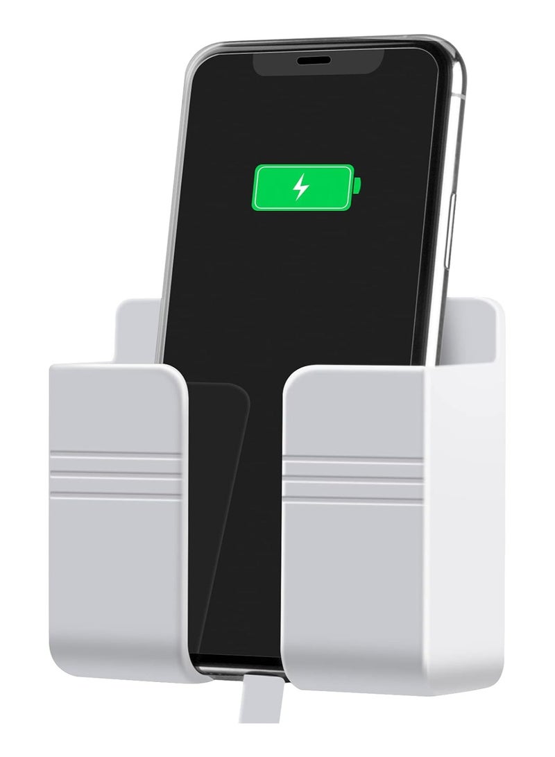 مارك ستور حامل جوال مثبت على الحائط، متعدد الاستخدامات لأجهزة Android وIOS وكابلات البيانات وشواحن الهواتف وجميع أنواع أجهزة التحكم عن بعد في غرف النوم وغرف المعيشة والحمامات والمطابخ والمكاتب - Image 1