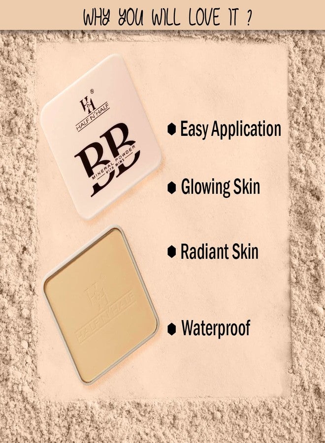 Half N Half BB Mineral Pressed Powder Vita Mins, Skin Whitening, 01 Fair (20gm) - Image 5