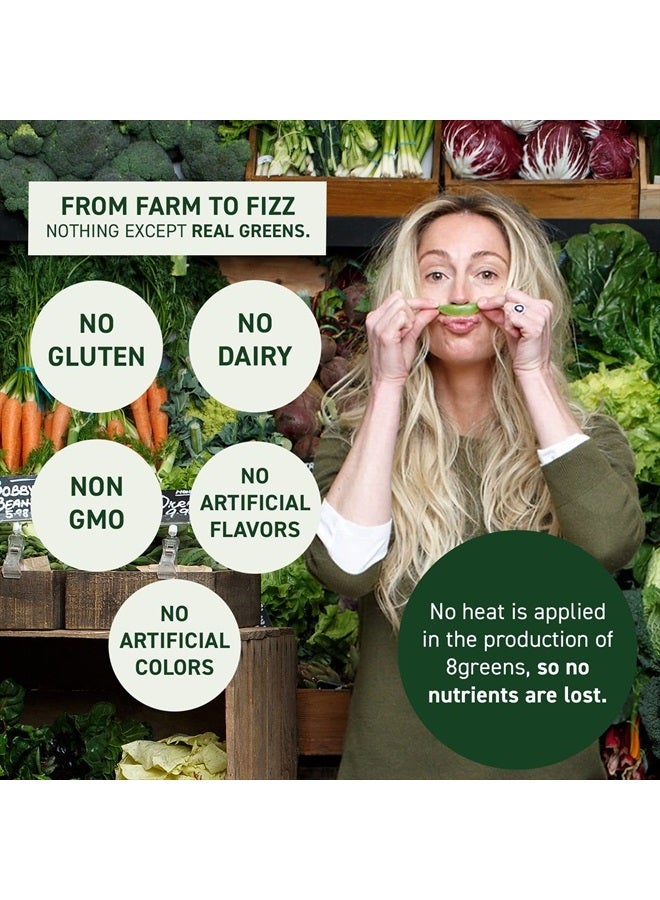 8Greens أقراص البرتقال الدموي الفوارة - سوبر فود يومي - فيتامينات سوبر جرينز، نباتي، خالي من الغلوتين، غير معدل وراثيًا لدعم المناعة (عبوة من 3 أنابيب، 30 قرص) - Image 5