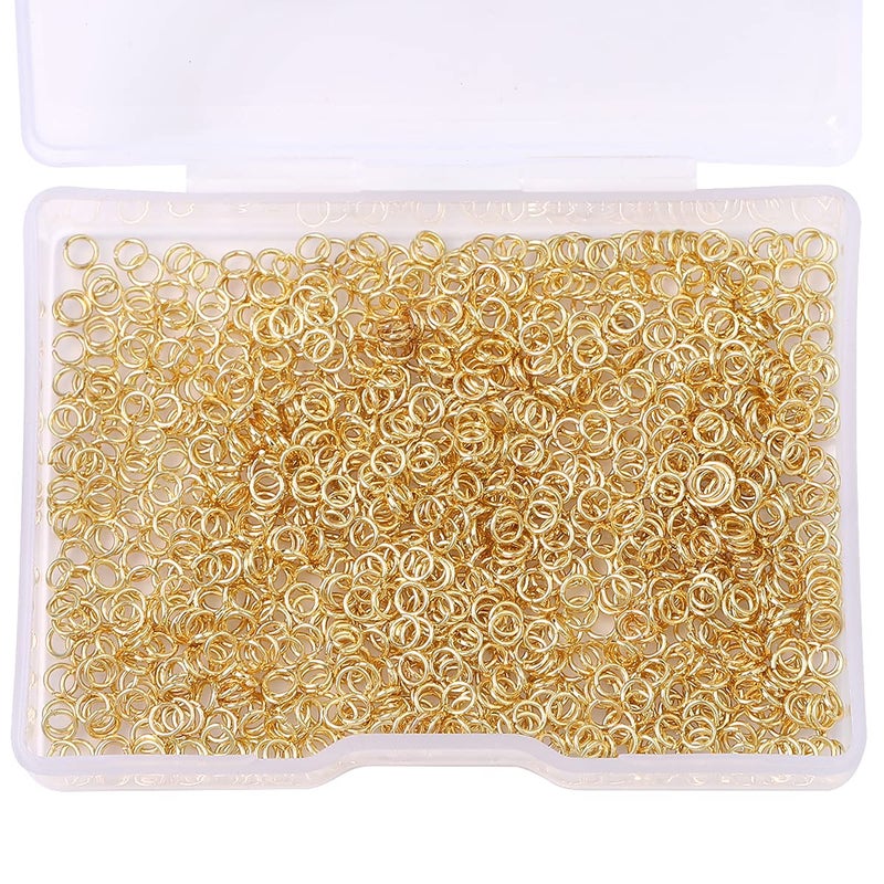 BEADIA 14K Gold Plated Jump Rings Non Tarnish 3mm 1200pcs for Jewelry Making Findings - Image 5