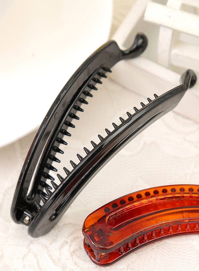 Prettyou 6 Pieces Prettyou 100mm/3.9 Inches Plastic Girls Banana Hair Clip for Women - Image 4