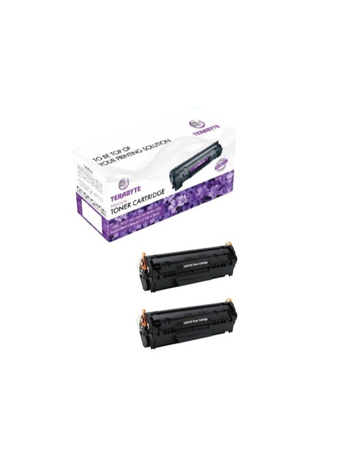 Terabyte 12A Toner Cartridge for Laserjet 1018 and 1020 Printers (PACK OF 2) - Image 1