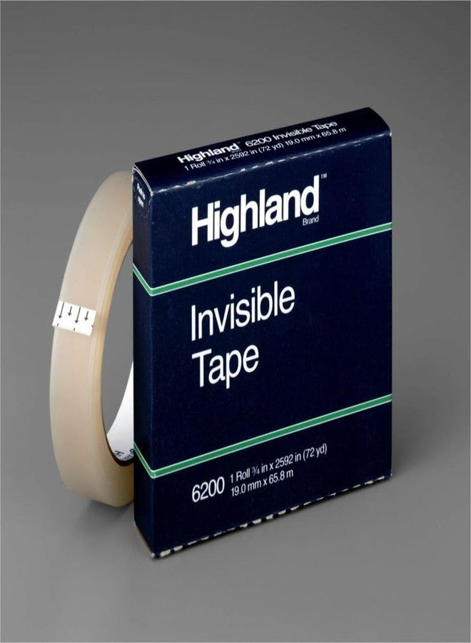 Highland 6200342592 Invisible Permanent Mending Tape, 3/4-Inch x 2592-Inch, 3-Inch Core, Clear - Image 2