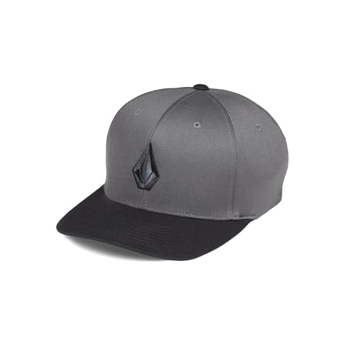 Volcom Men's Full Stone Flexfit Stretch Hat, Asphalt Black-New - Image 1