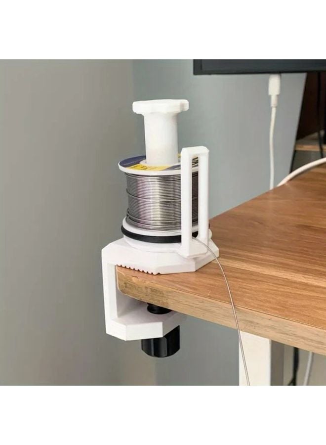 White Soldering Stand Detachable Wire Holder Welding Assistance Tool - Image 2