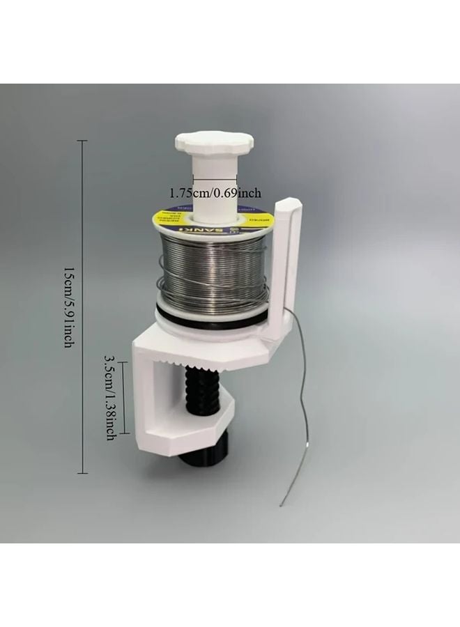 White Soldering Stand Detachable Wire Holder Welding Assistance Tool - Image 3