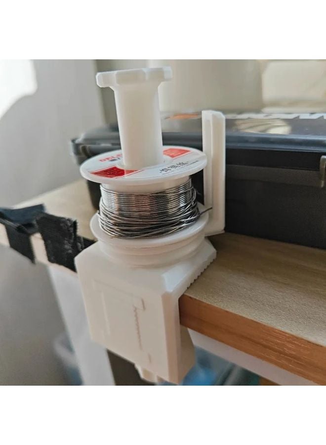 White Soldering Stand Detachable Wire Holder Welding Assistance Tool - Image 4