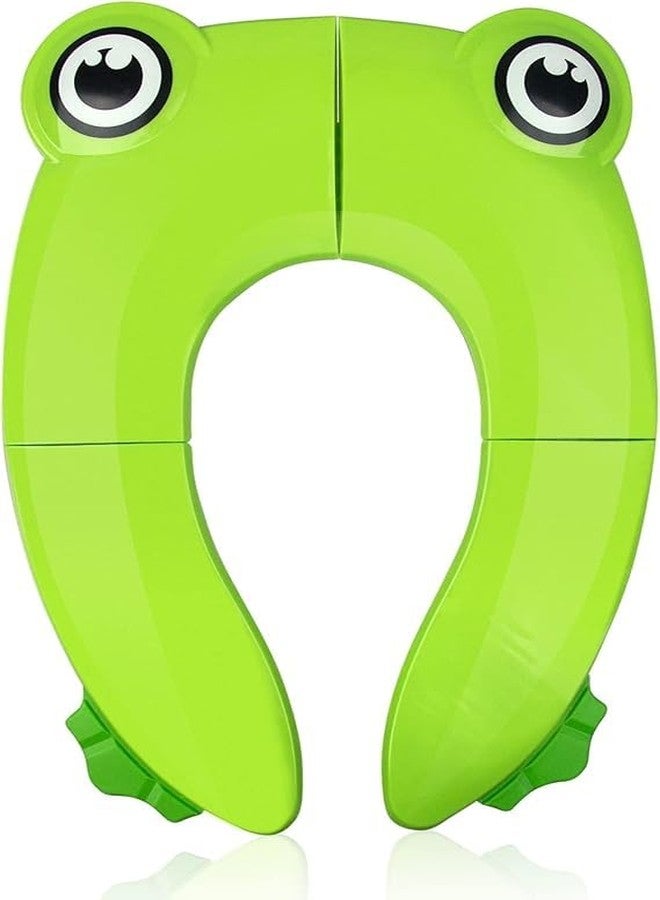 Joystick Kids Toilet Seat Cover, Portable Toilet Training Seat for Potty Training, Travel Portable Reusable Kids Toddlers Boys Girls, Carry Bag, (Green) - Image 1