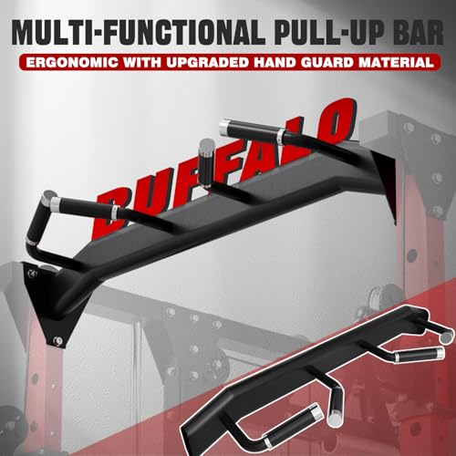 RitFit آلة سميث ريت فيت بافالو، قفص قوة مع نظام سحب لات ونظام كابل كروس أوفر، رف سكوات شامل لصالة الألعاب الرياضية المنزلية، رف قوة - Image 3