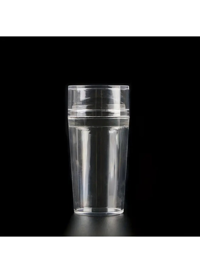 يوكانبي خاتم طباعة شفاف لفن الأظافر مع مكشطة – 2.8 سم من السيليكون لطرف فرنسي دقيق مع غطاء - Image 2