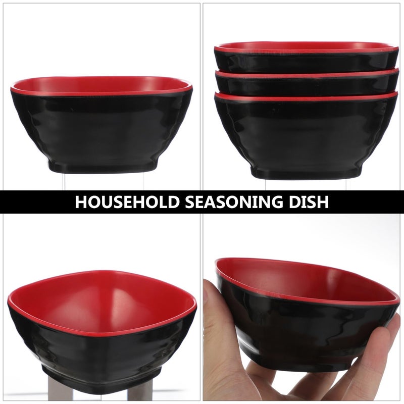 Melamine Condiment Bowls Set Of 3 Heat Resistant Plastic For Sauce Spices Snacks - Image 5