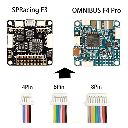 elechawk SH1.0 Connectors and Pre-Crimped Silicone Cables Compatible with JST SH 1.0mm for Flight Controller F405 H7 F7 - Image 5