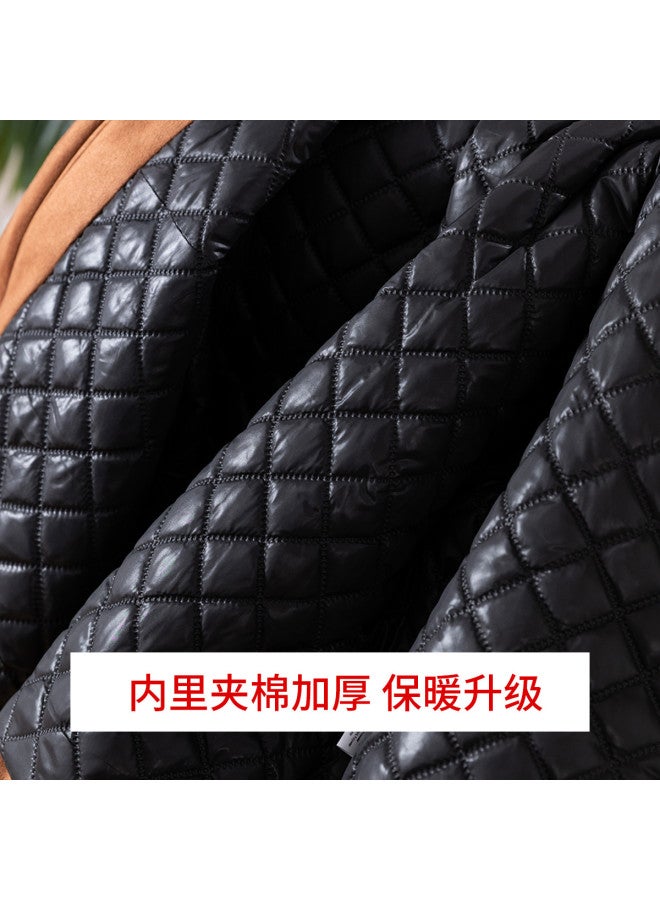 Jeanswest Color-Block Striped Padded Warm Coat, Thickened Petite Fashion Winter Jacket - Image 4