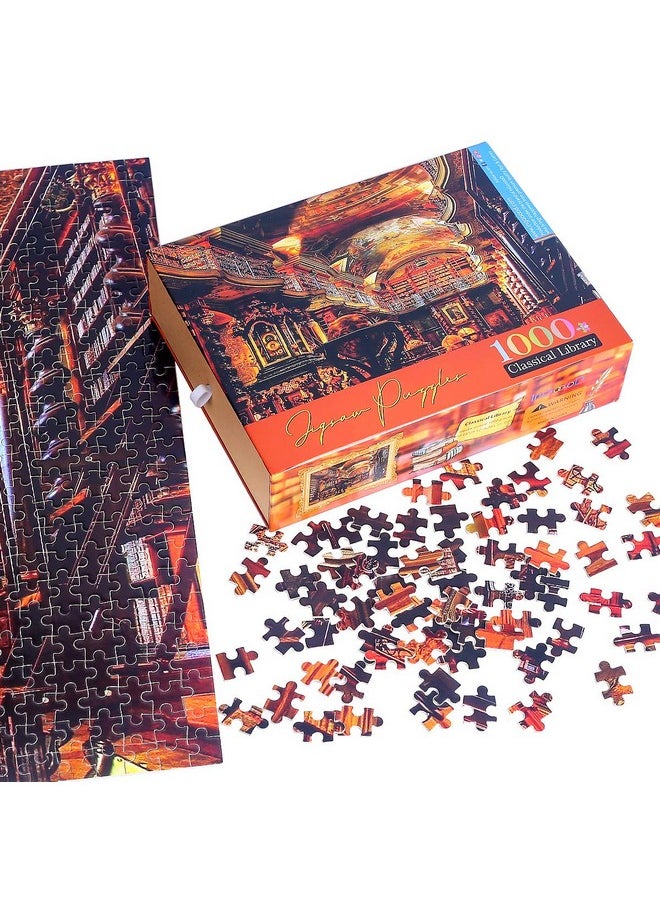 Ingooood Ingooood- Jigsaw Puzzle- Fantasy Series-Classical Library- 1000 Pieces for Adult  - Image 4
