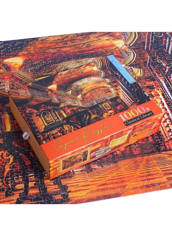 Ingooood Ingooood- Jigsaw Puzzle- Fantasy Series-Classical Library- 1000 Pieces for Adult  - Image 2