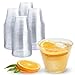 Prestee Pack of 400 Small Clear Plastic Cups 5oz Disposable Cocktail Glasses Stackable Plastic Party Tumblers for Serving Wine Champagne Punch Soda or Snacks - Image 1