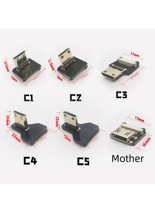 كابل Hdmi صغير ناعم للكاميرات وشاشات التلفاز وأجهزة الكمبيوتر عالية الوضوح 4K رأس واحد كمبيوتر رقمي كابل Hdmi اللون: HDMI قياسي (A1)