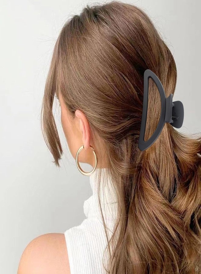 VORSET 3Pcs Matte Triangle Hair Claw Clips for Women & Girls | Large Strong Non-Slip Banana Hair Clip for Thick & Thin Hair | Stylish Bun & Ponytail Holder - Image 2