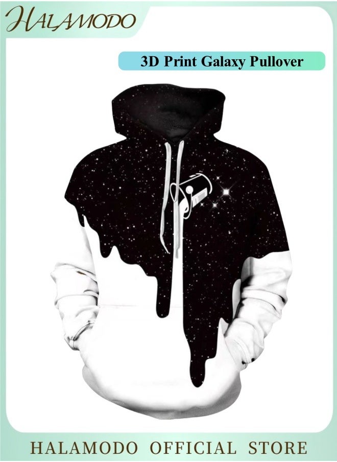 Generic Unisex Hoodies 3D Print Galaxy Pullover Cosplay Sweatshirt Novelty Long-Sleeved Tops Fashion Youth Pullovers Casual Sweatshirts Sportswear with Pockets for Men Women Boys Girls  - Image 1
