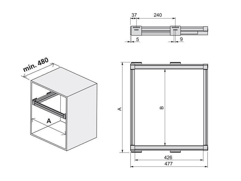 DBR DBR Mocha Soft Close Metal Wardrobe Trouser Rack 900 Mm Standard 1 Pieces  - Image 5
